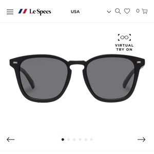 LE SPECS BIG DEAL polarized sunglasses unisex black matte